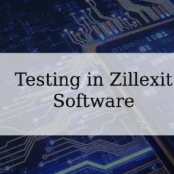 Testing in Zillexit Software