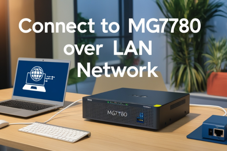 Maximizing Efficiency: Connect to MG7780 Over LAN Network and Streamline Your Printing